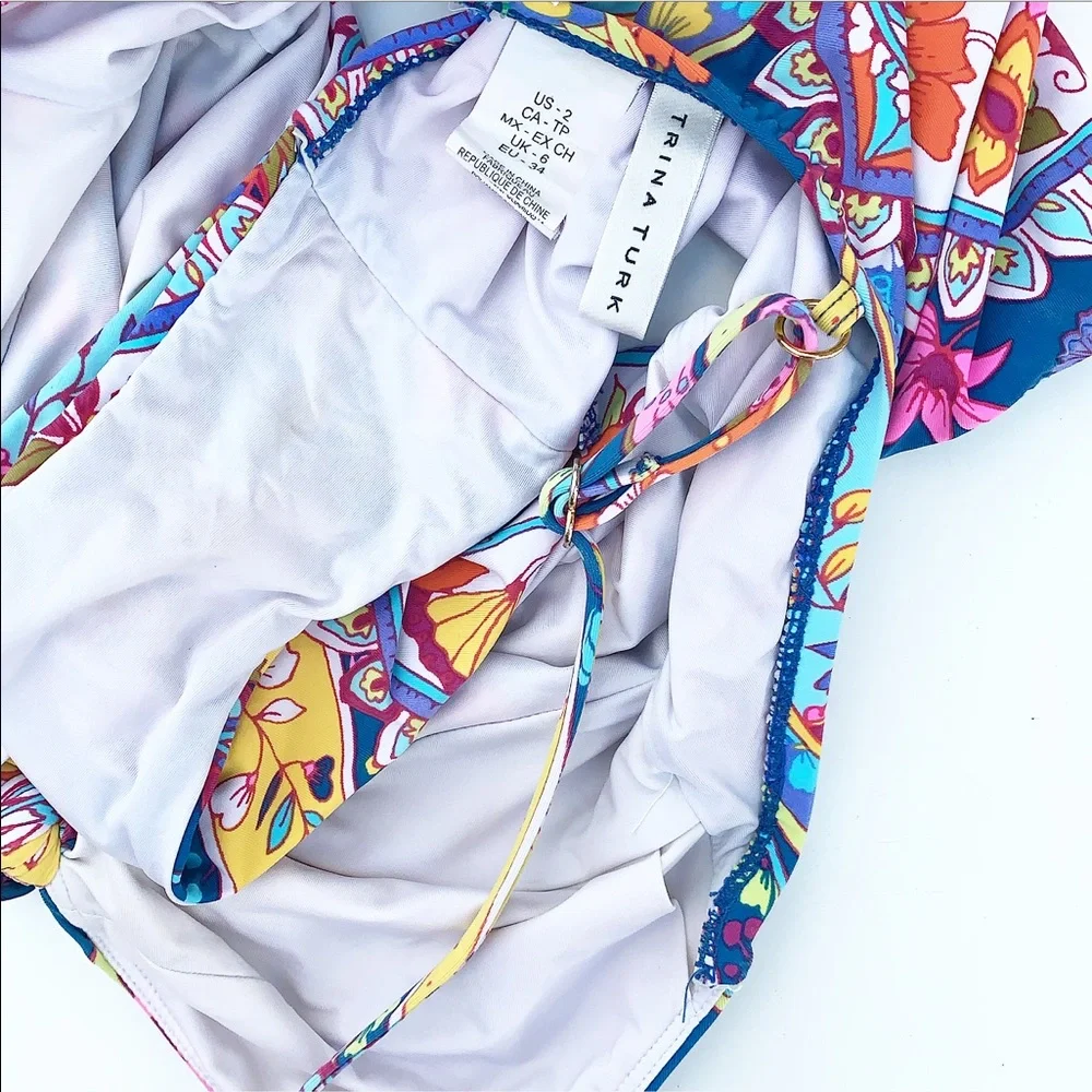 Trina Turk Multicolor Paisley One Piece Swimsuit - Picture 8 of 9